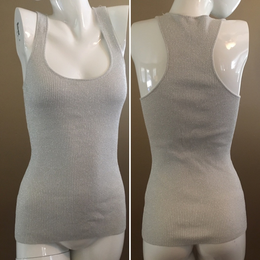 Cute Silver Shimmery Tank 🤩